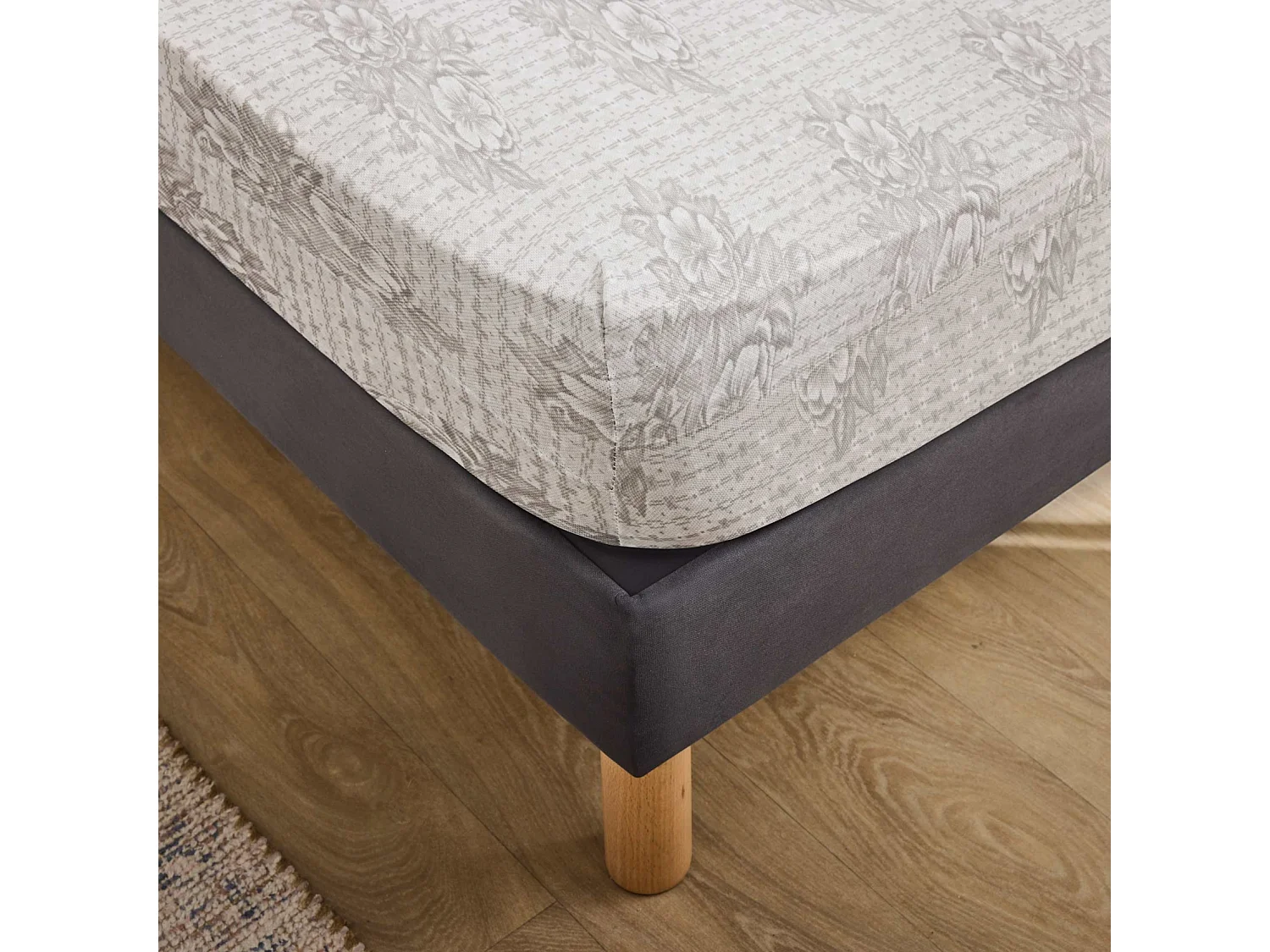 Housse Rénove Matelas "Rena" 160x200cm Gris
