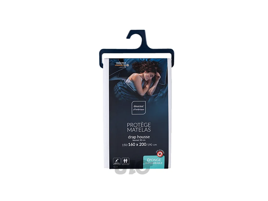 Protège Matelas Anti Acarien "Ponny AA" 160x200cm Blanc