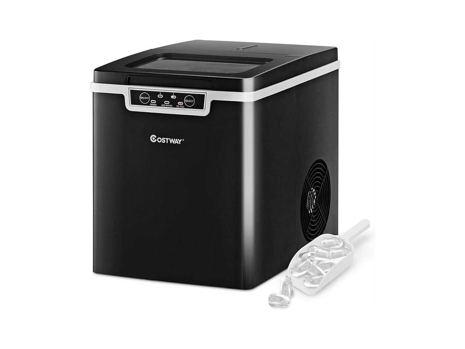 Machine à glaçons de comptoir 12kg /24h portable 9 glaçons par 8 min avec réservoir 1,85l
