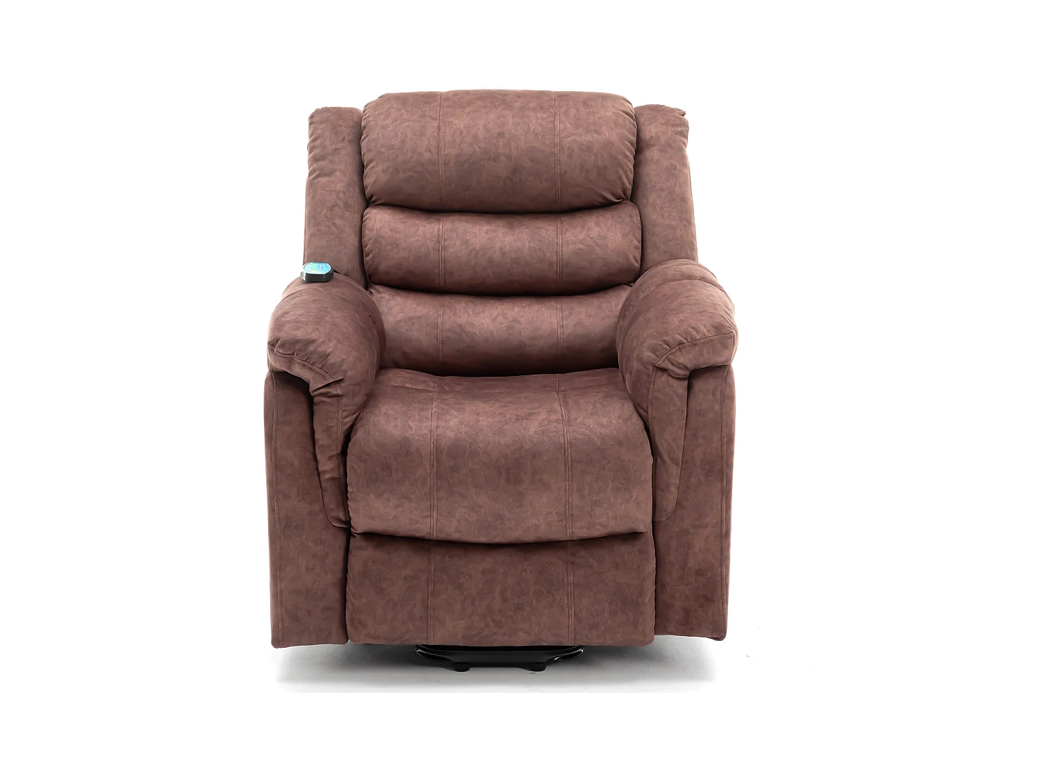 Fauteuil releveur électrique en cuir PU, fauteuil de massage inclinable, meuble réglable pour le dos, pieds avec 3 positions, port USB, chauffage, porte-gobelets