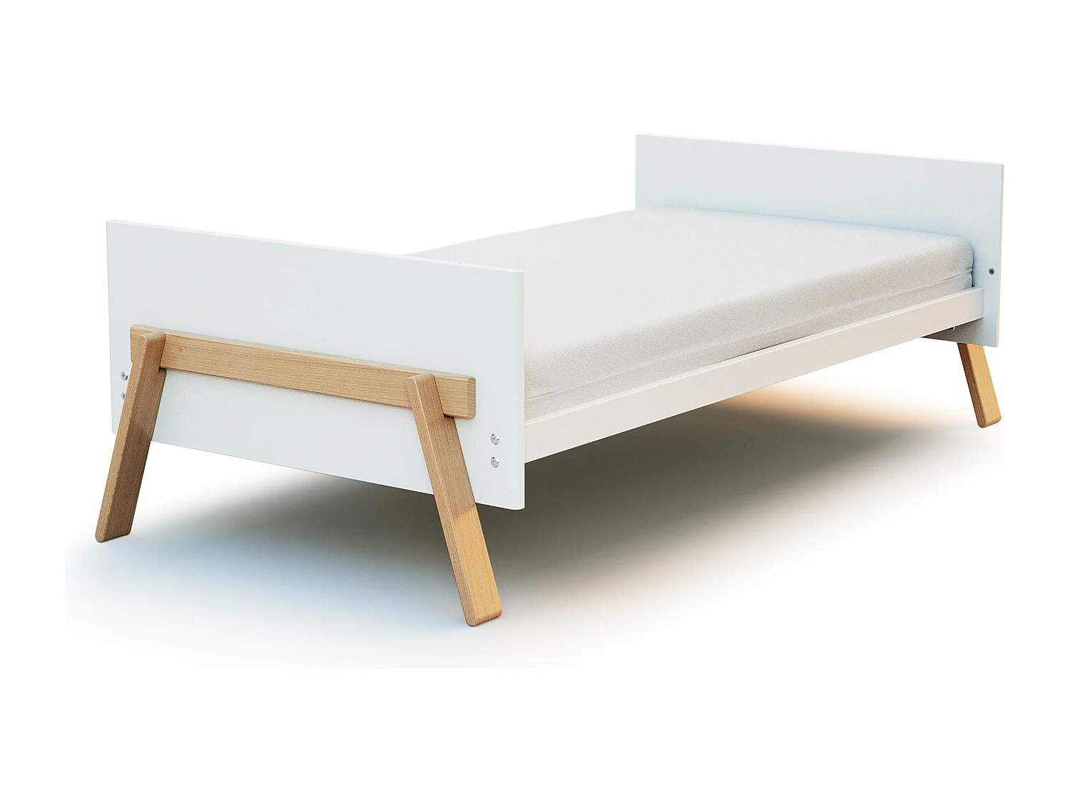 Grand Duo lit et commode à langer 3 tiroirs en bois CANAILLE