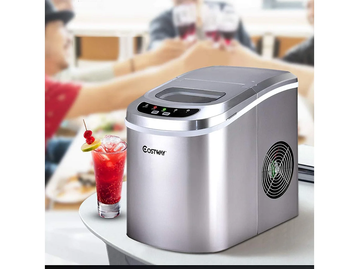 Machine à glace machine à glaçons argent