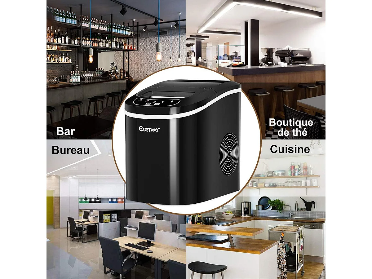 Machine à glace machine à glaçons noir