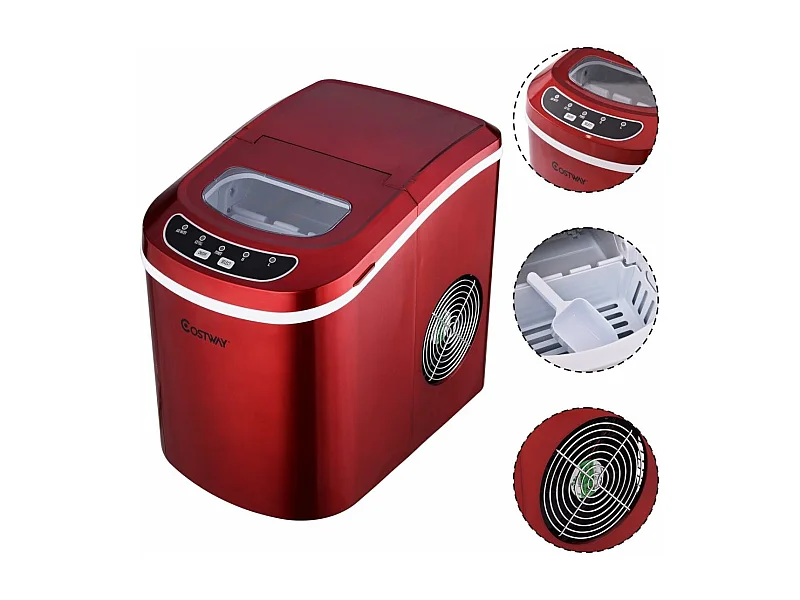 Machine à glace machine à glaçons rouge