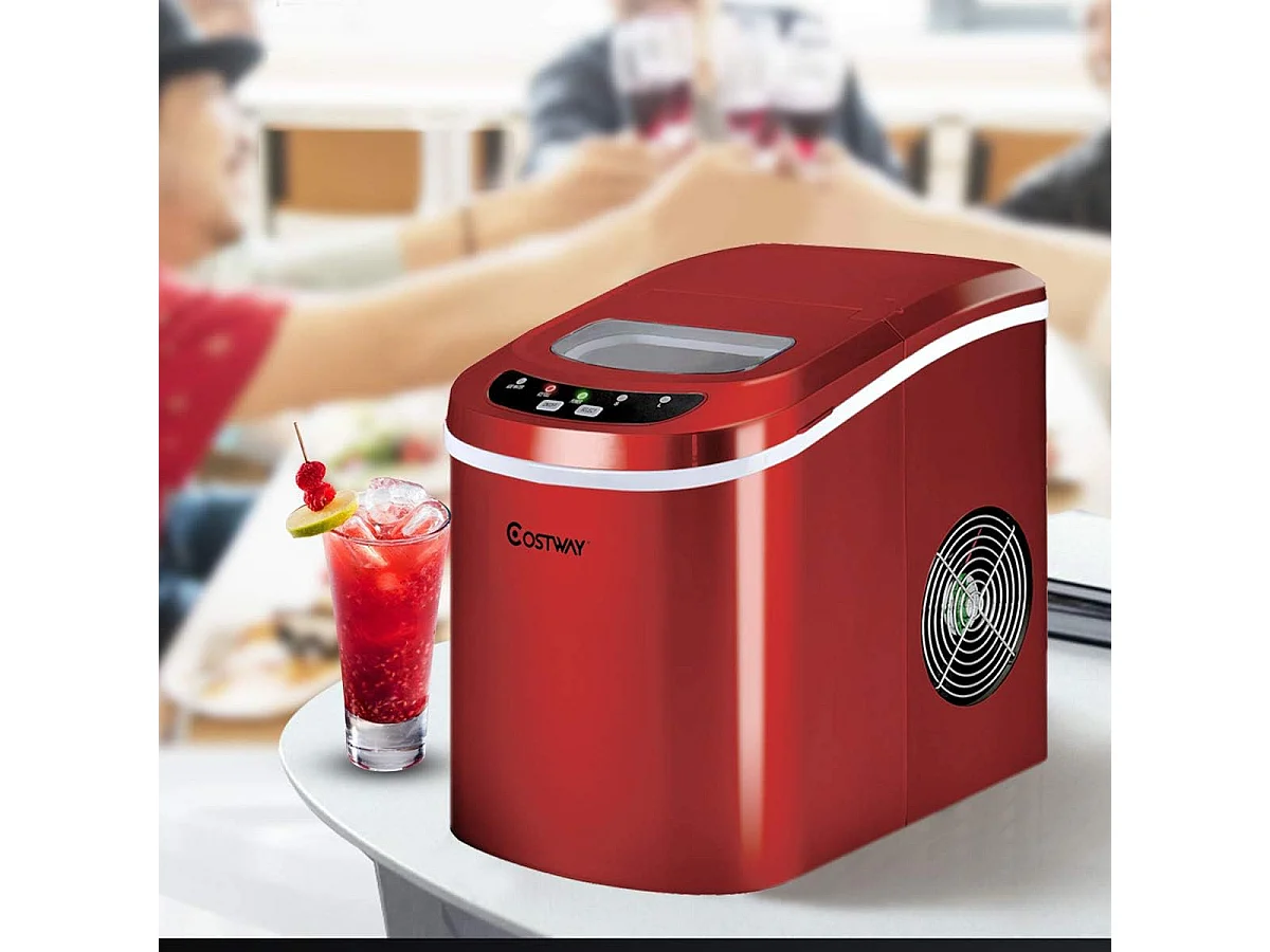 Machine à glace machine à glaçons rouge