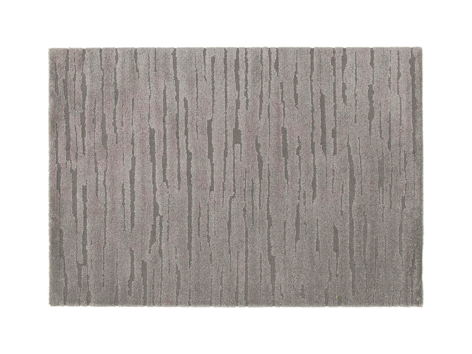 Tapis rectangulaire à poils ras motif uni gris 160 x 230 cm