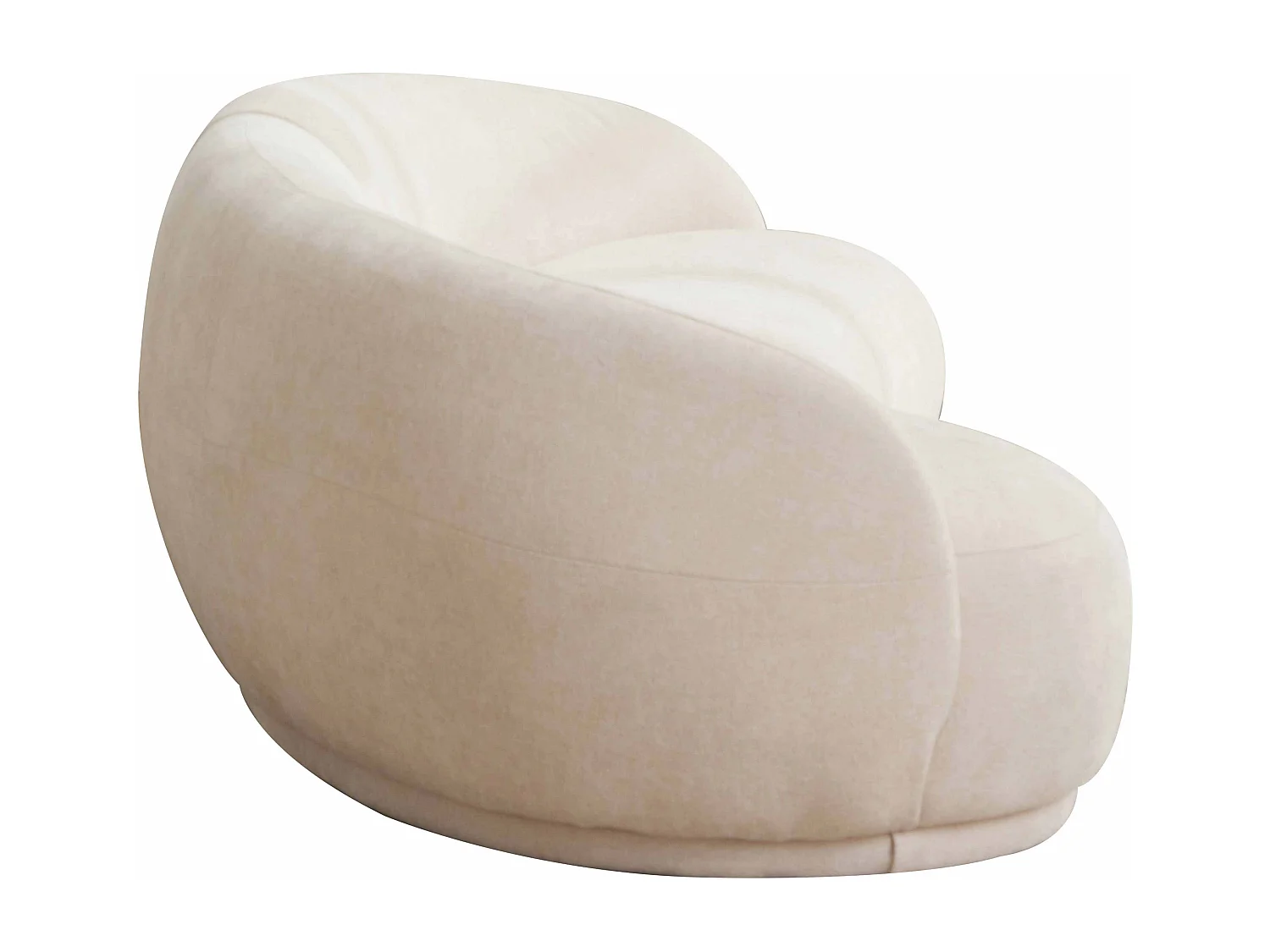 Canapé en tissu beige 3 places L 266 cm