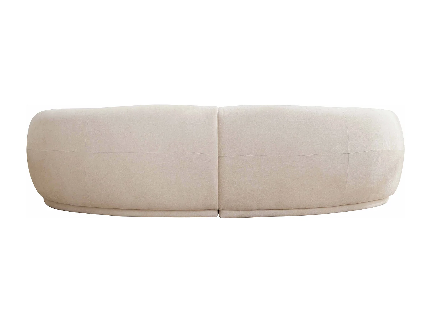 Canapé en tissu beige 3 places L 266 cm