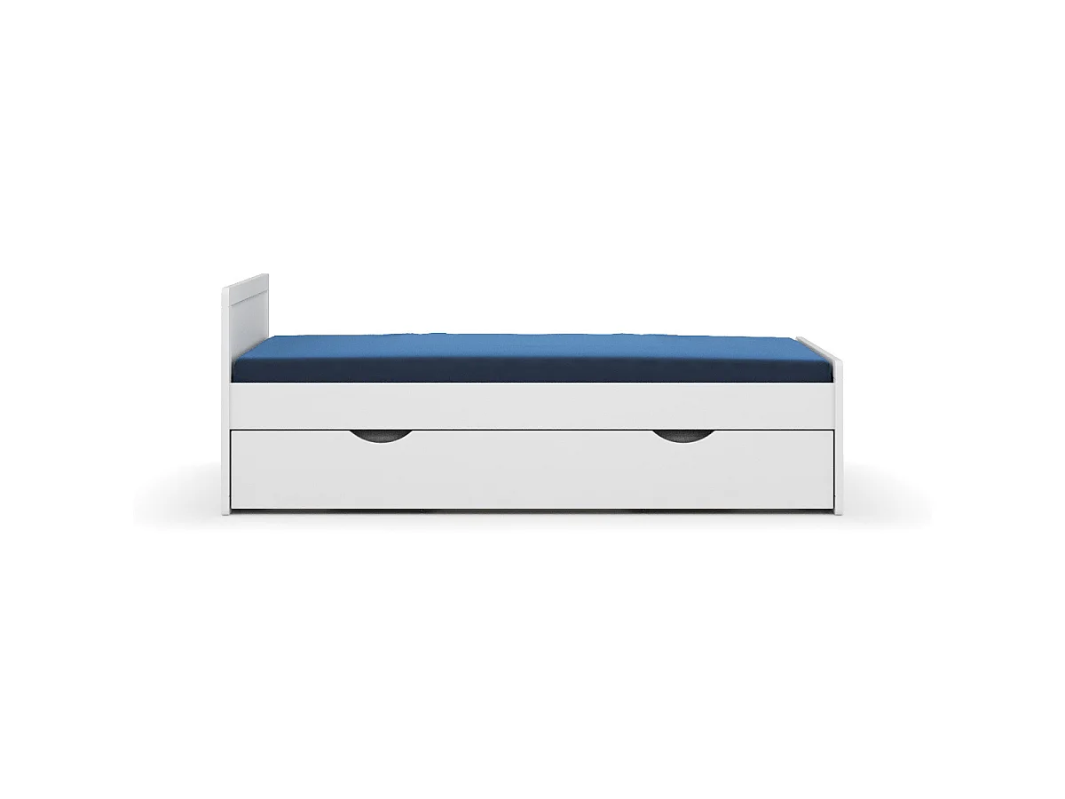 Lit enfant gigogne 90x190 cm bois massif bois PETER