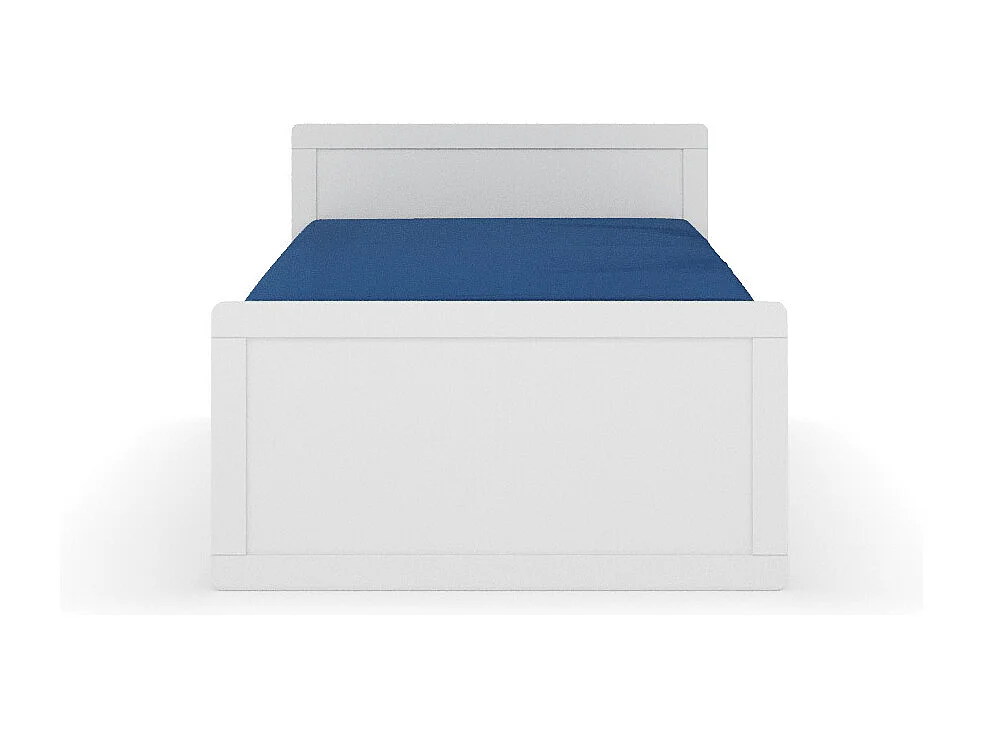 Lit enfant gigogne 90x190 cm bois massif blanc PETER