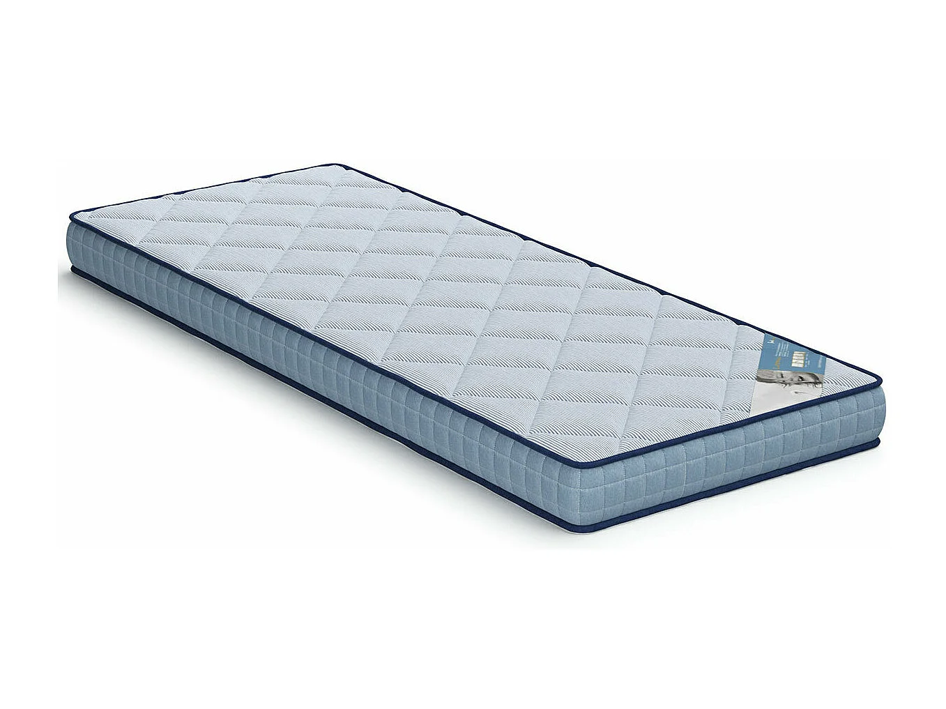 Matelas en mousse éco-responsable 70x190 cm mousse bleu ELO