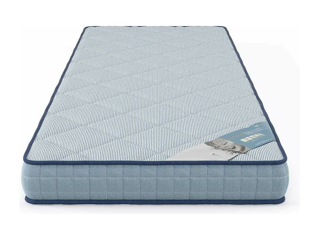Matelas en mousse éco-responsable 70x190 cm mousse bleu ELO