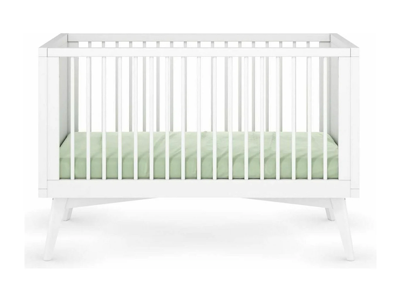 Chambre complète Montessori bébé 70x140 cm bois massif blanc MARLEY