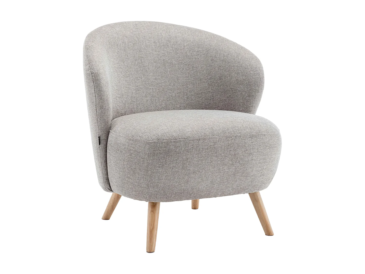 Fauteuil relax en bois et tissu beige