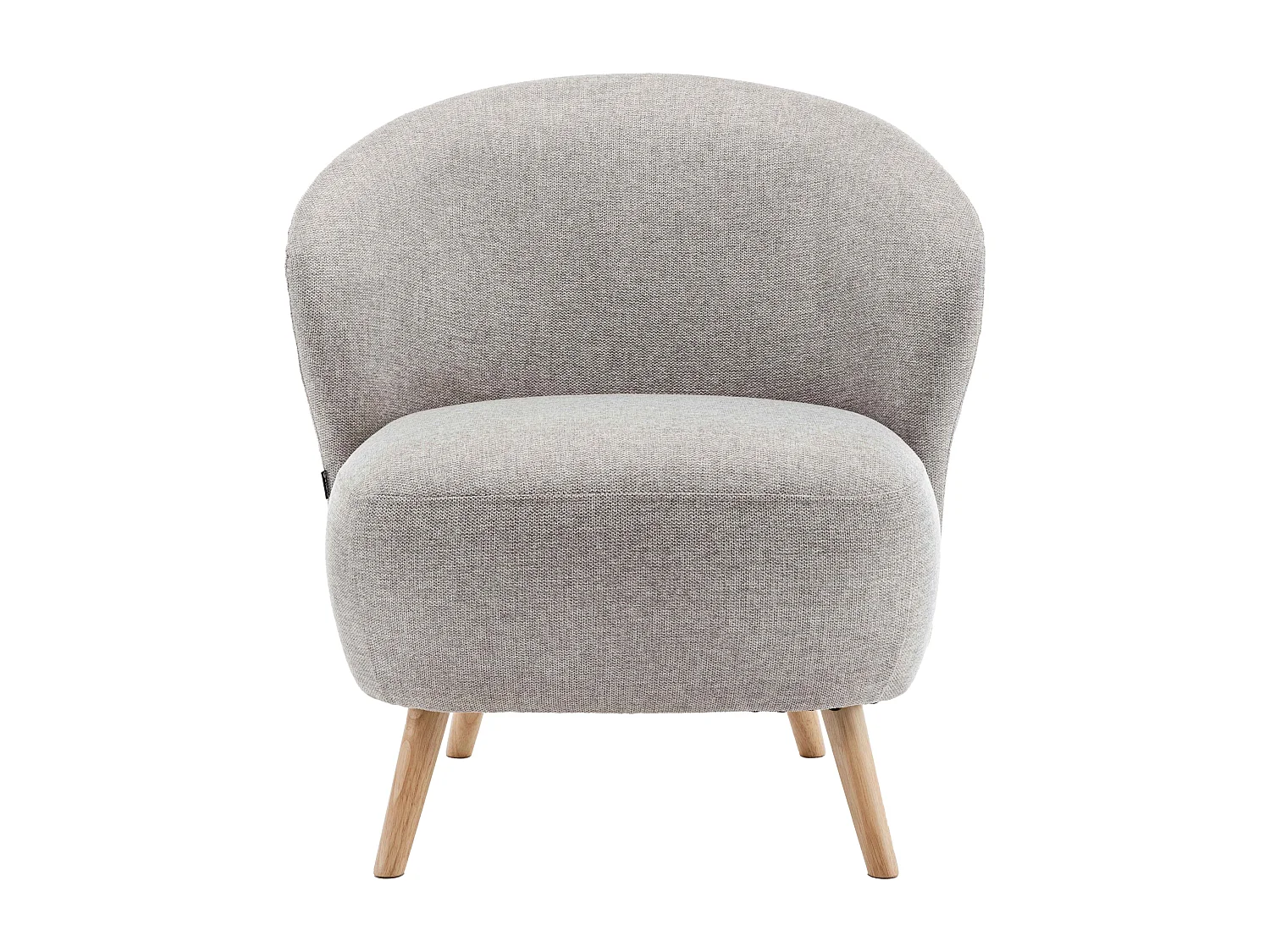 Fauteuil relax en bois et tissu beige