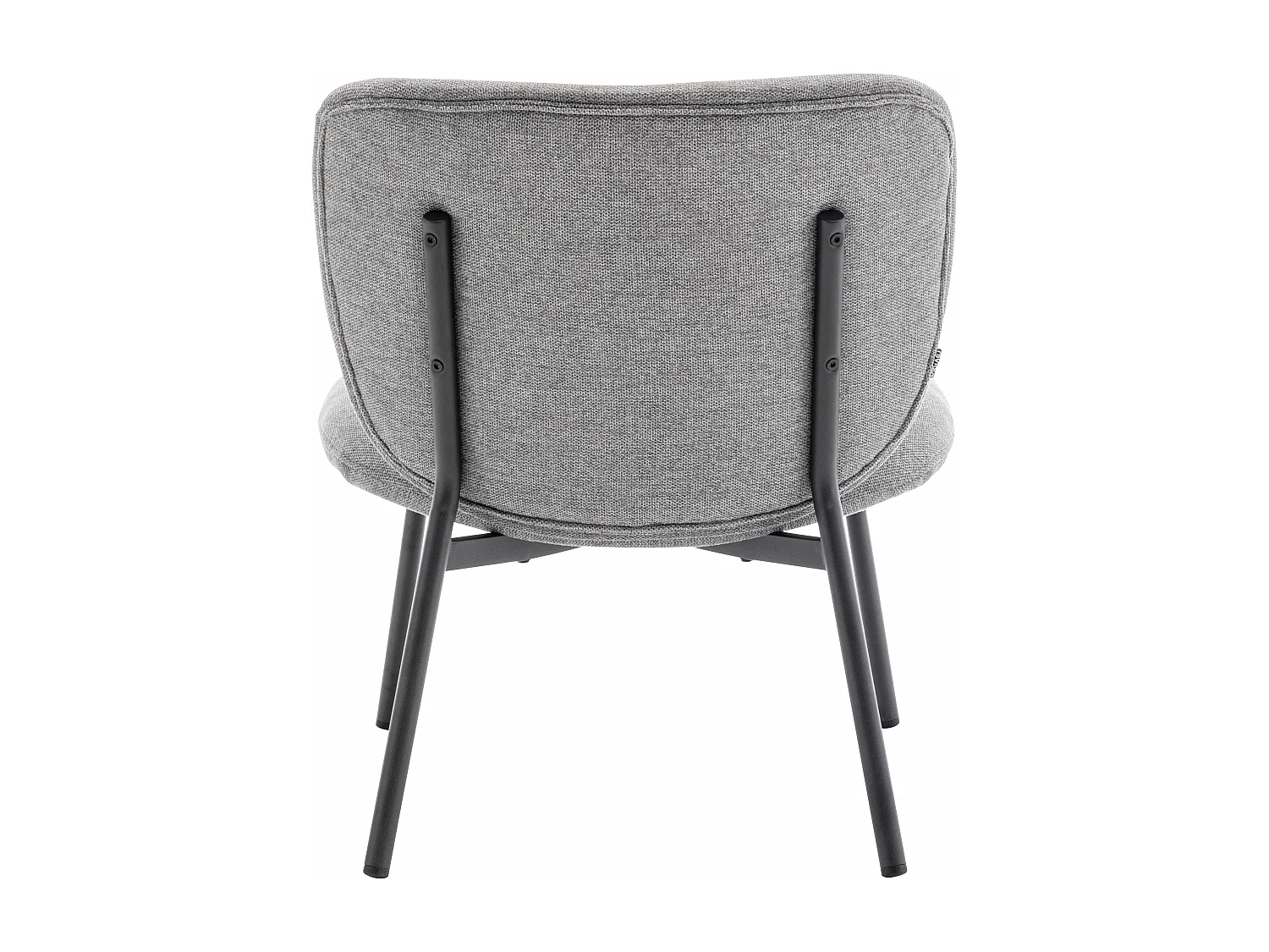 Lot de 2 fauteuils relax en acier et tissu gris foncé
