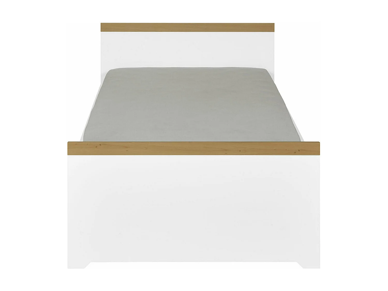 lit enfant avec matelas 90x190 cm panneaux de fibres blanc NAIS