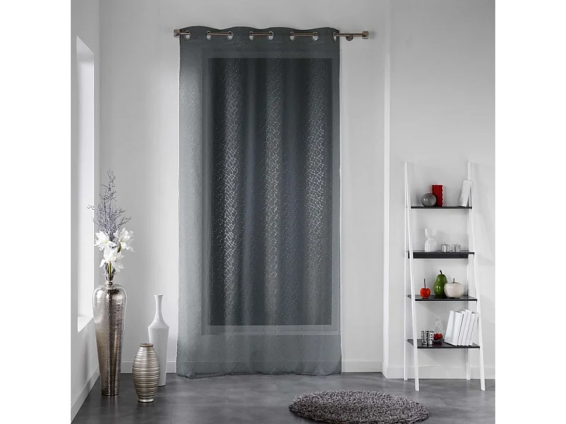 Rideau Voilage "Cassie" 140x240cm Anthracite