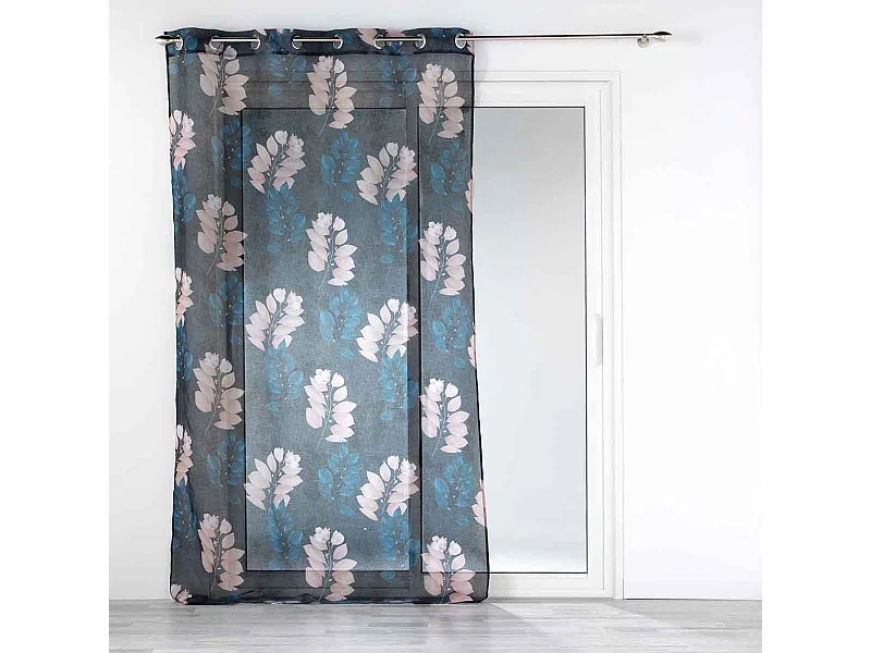 Rideau Voilage à Œillets "Belline" 140x240cm Bleu