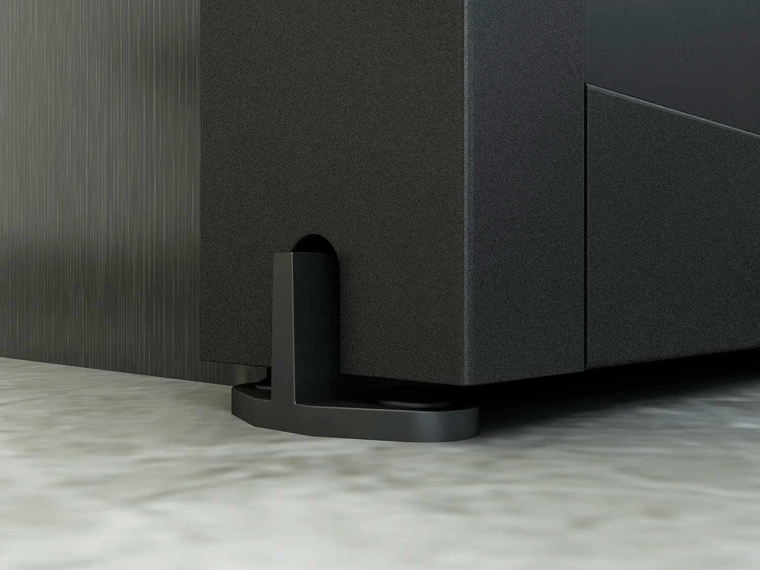 Porta scorrevole doppia con sistema esterno muro alluminio e vetro temp. trasparente 2xH205xL63cm  - SINCA II