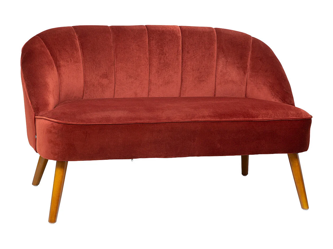 Canapé 2 Places "Naova" 126cm Terracotta