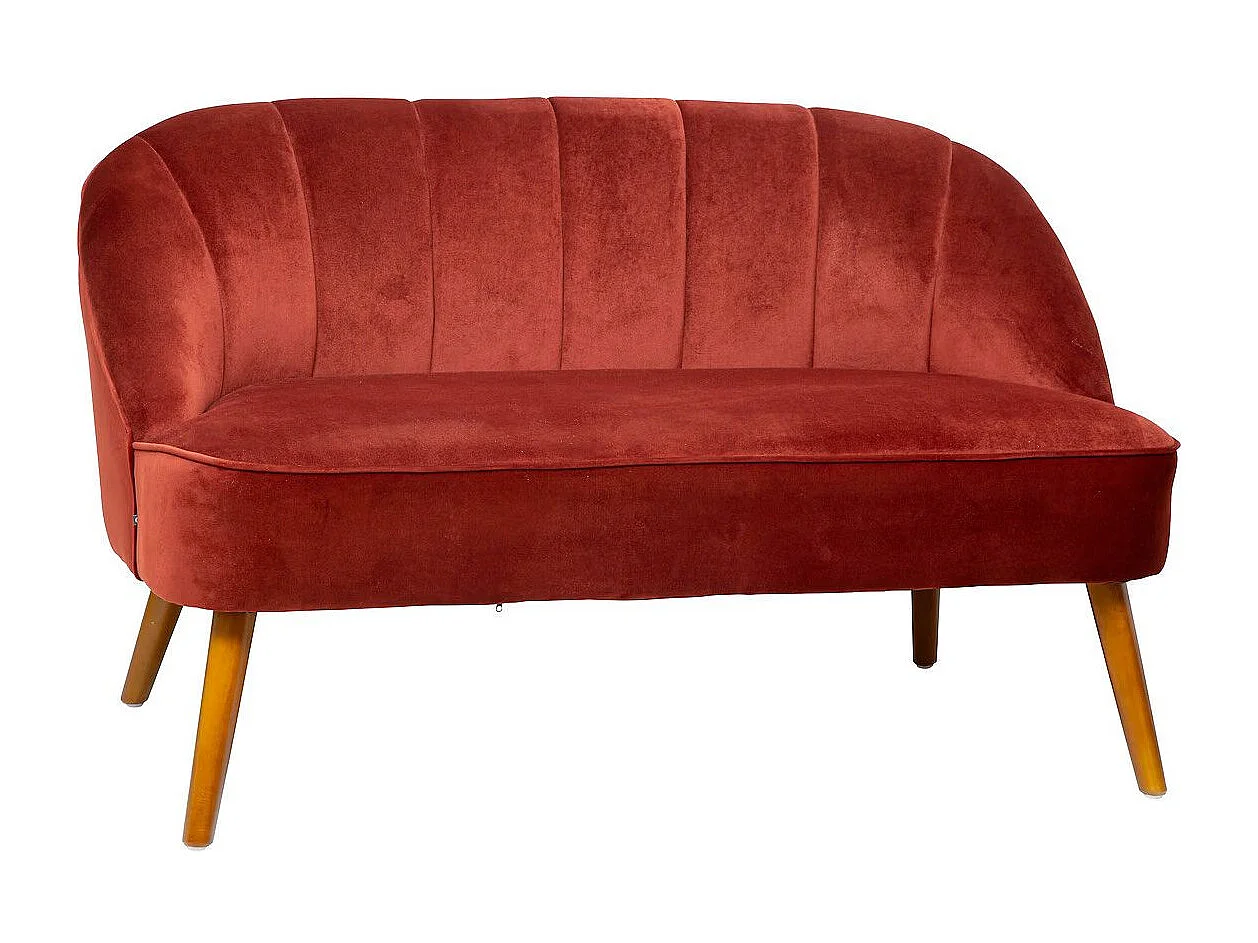 Canapé 2 Places "Naova" 126cm Terracotta