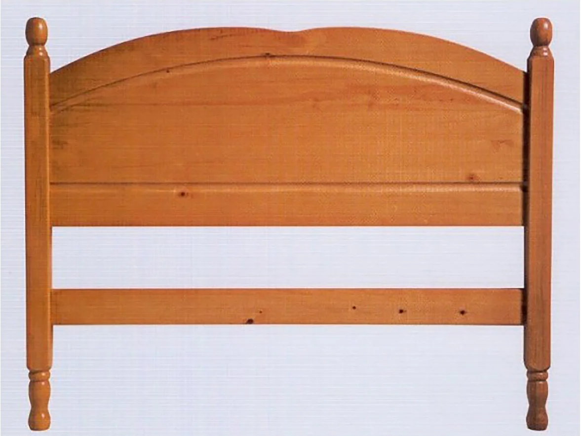 Tête de lit enfant en pin massif coloris miel - L. 96,5 x P. 2 x H. 66 cm