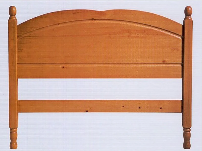 Tête de lit enfant en pin massif coloris miel - L. 96,5 x P. 2 x H. 66 cm