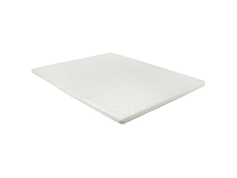 TOPPER - Sur-Matelas 160x200cm en Mousse Coloris Blanc