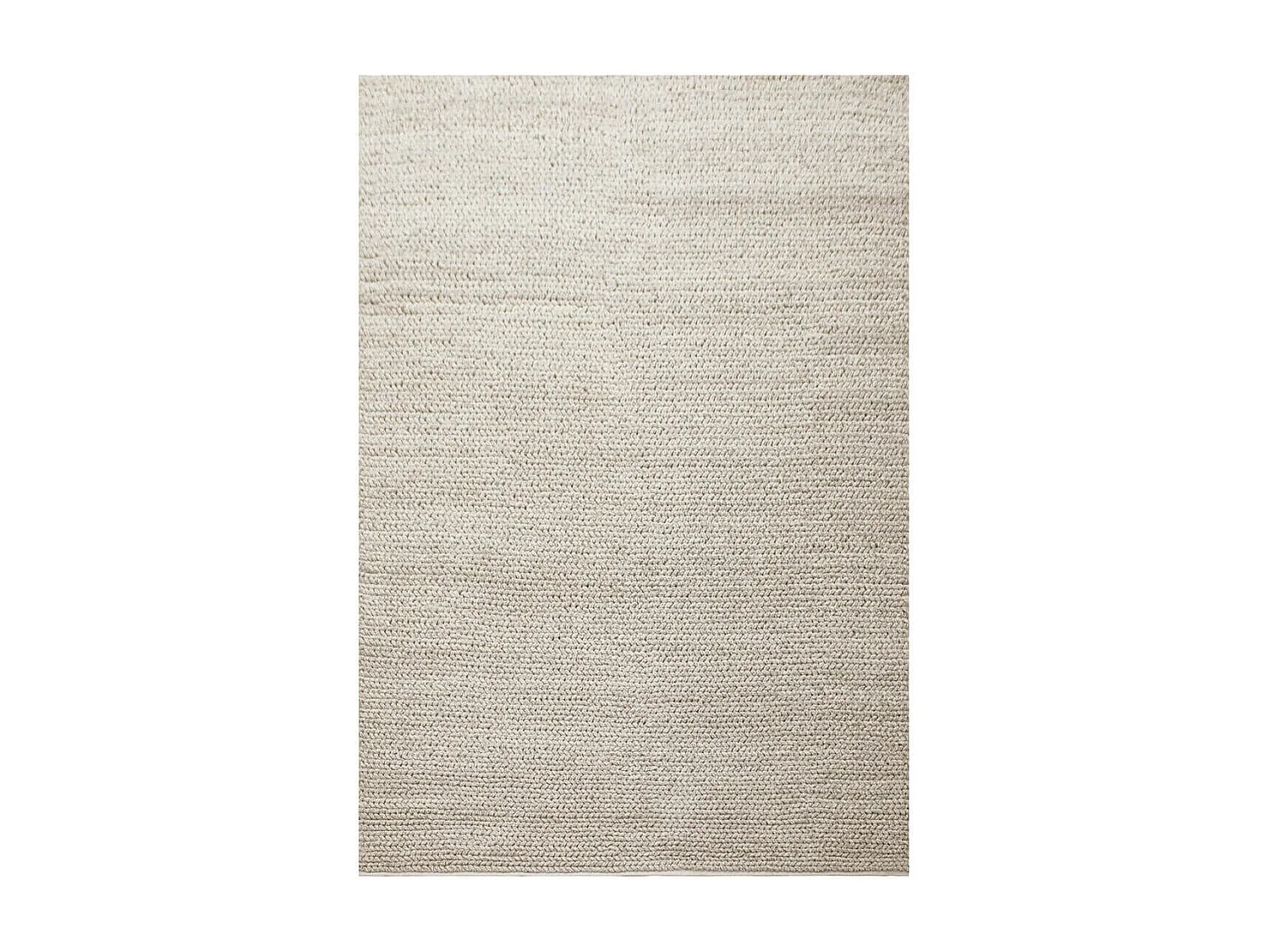 MUNDY - Tapis Laine et Coton Tissé à la Main 160x230 cm Greige
