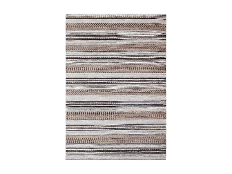 GUISPO - Tapis Jute et Laine Tissé à la Main 200x300 cm Beige et Marron
