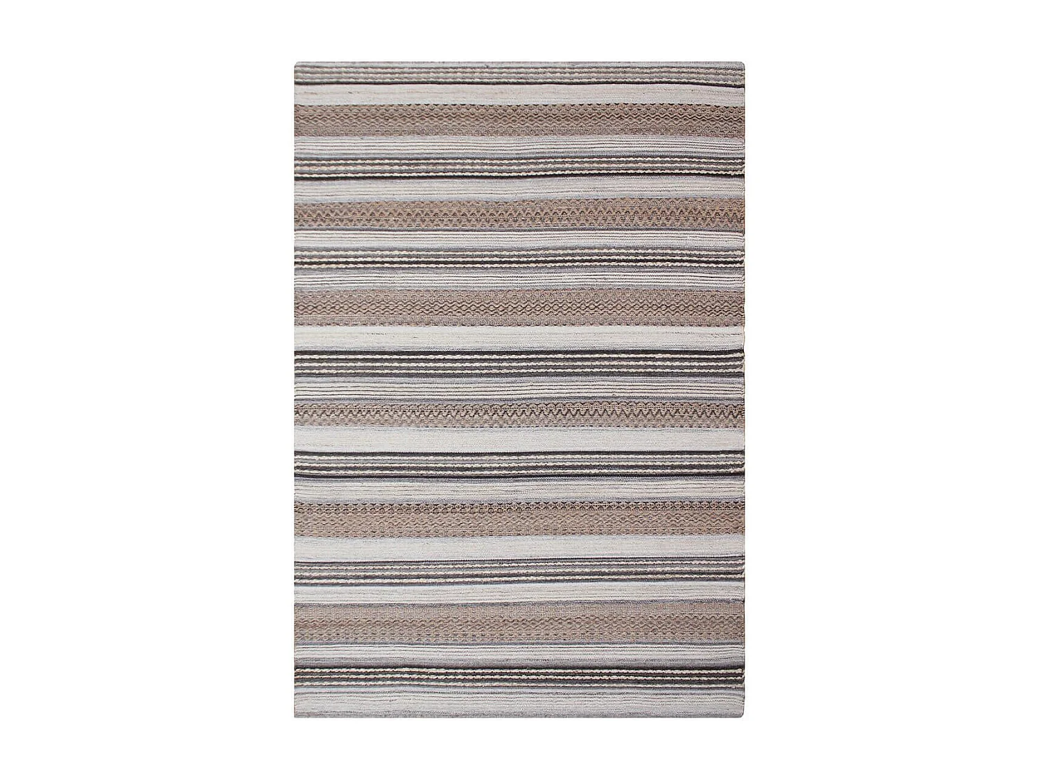 GUISPO - Tapis Jute et Laine Tissé à la Main 200x300 cm Beige et Marron