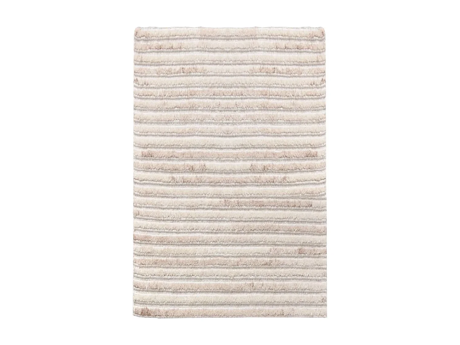 MALAG - Tapis d'entrée Laine et Coton Touffeté à la Main 60x90 cm Beige