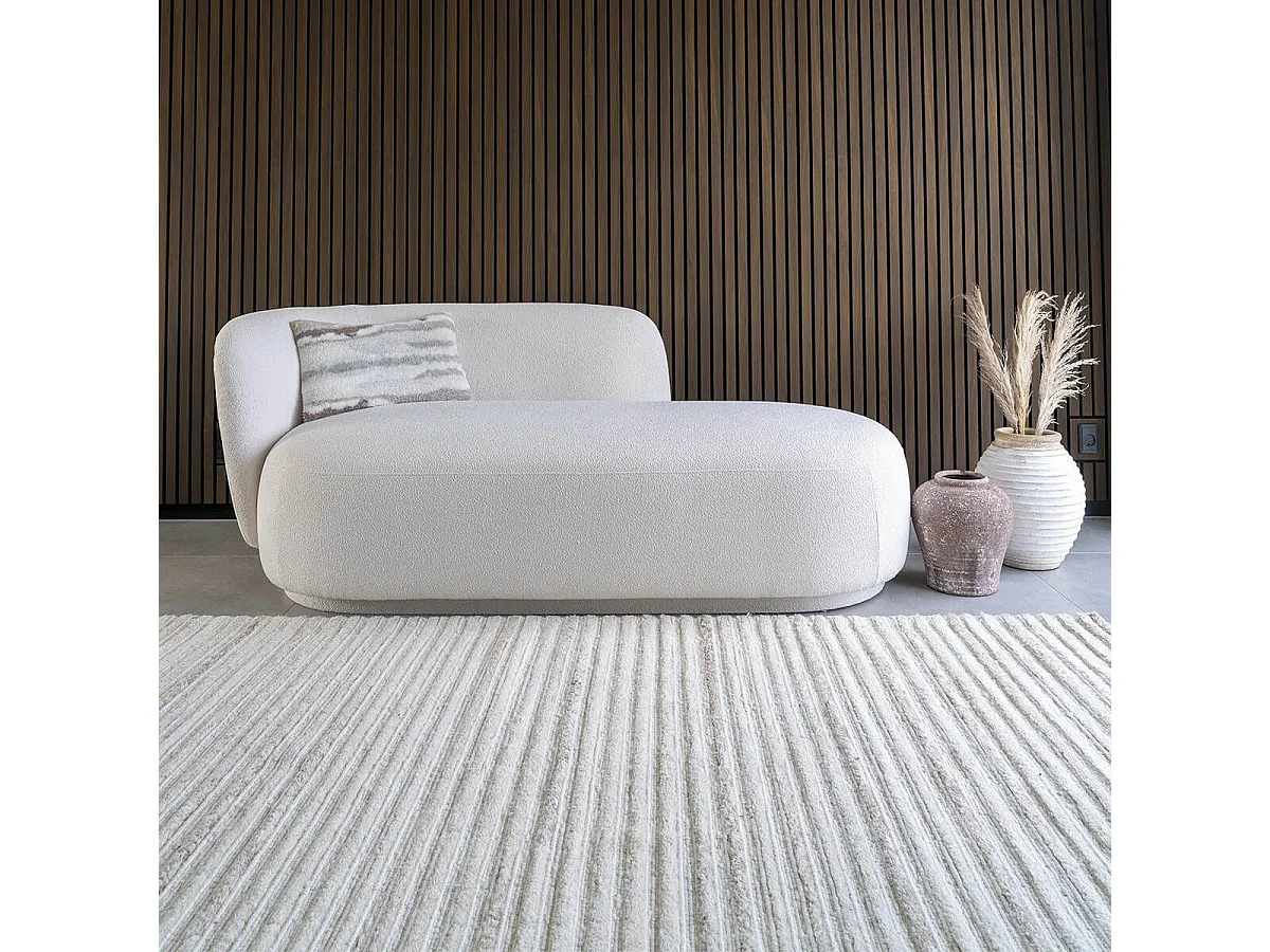 MALAG - Tapis Laine et Coton Touffeté à la Main 160x230 cm Beige