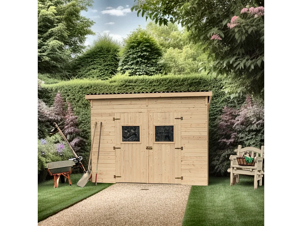 ABP1- Abri, Epicéa panneaux 16mm, 3.00 x 2.20, 6.60m²