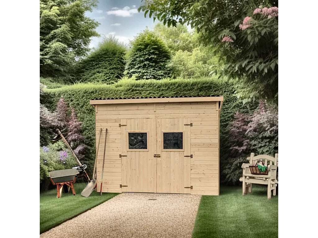 ABP1- Abri, Epicéa panneaux 16mm, 3.00 x 2.20, 6.60m²