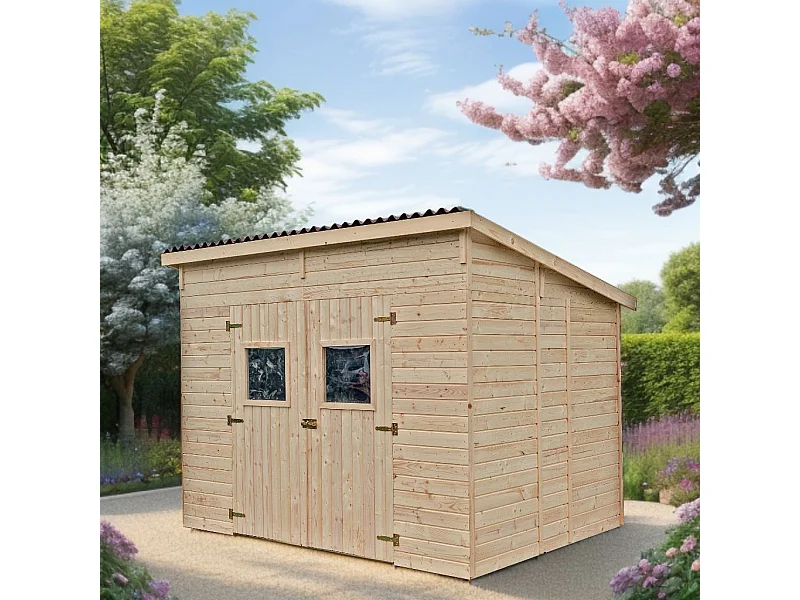 ABP1- Abri, Epicéa panneaux 16mm, 3.00 x 2.20, 6.60m²