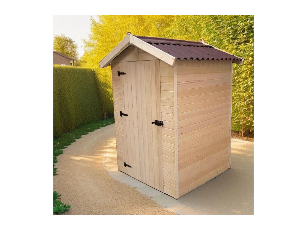 ABP3-Abri, Epicéa panneaux 16mm, 1.40 x 1.45 m, 2.00m²
