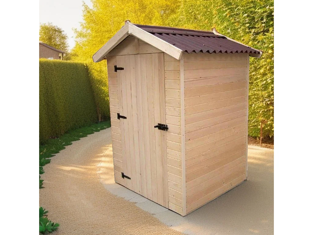 ABP3-Abri, Epicéa panneaux 16mm, 1.40 x 1.45 m, 2.00m²