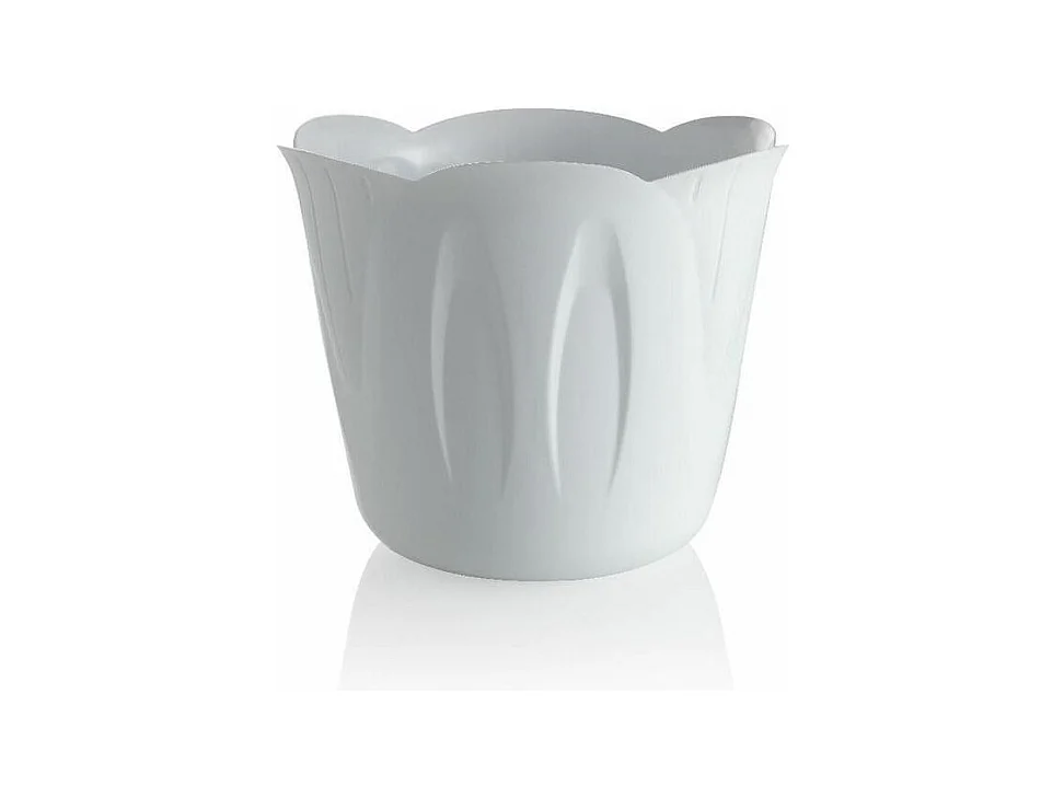 Cache-pot - MIMOSA - D 25 cm - Blanc