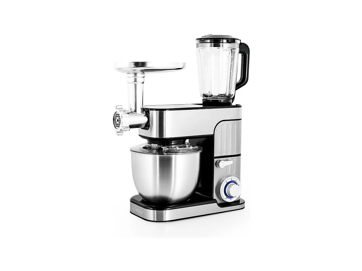 Robot Pétrin Inox 5.5l Avec Hachoir Antara Pro Kitchencook Gris