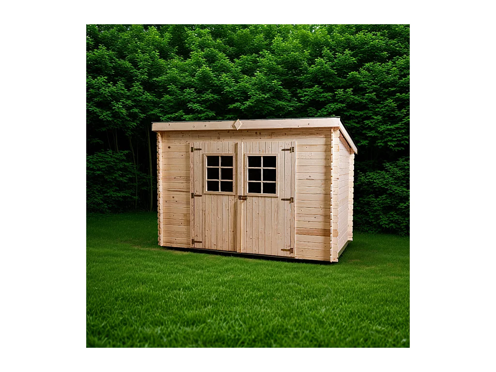 ABP18-Abri, Epicéa Madriers 20mm, 3.00 x 2.00m, 6.00m²