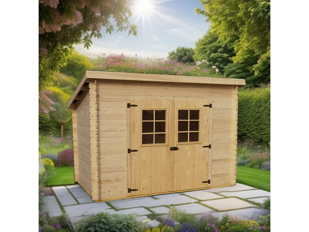 ABP18-Abri, Epicéa Madriers 20mm, 3.00 x 2.00m, 6.00m²