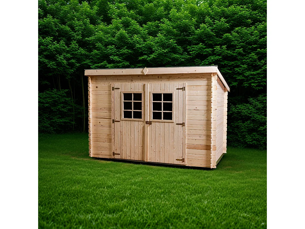 ABP18-Abri, Epicéa Madriers 20mm, 3.00 x 2.00m, 6.00m²