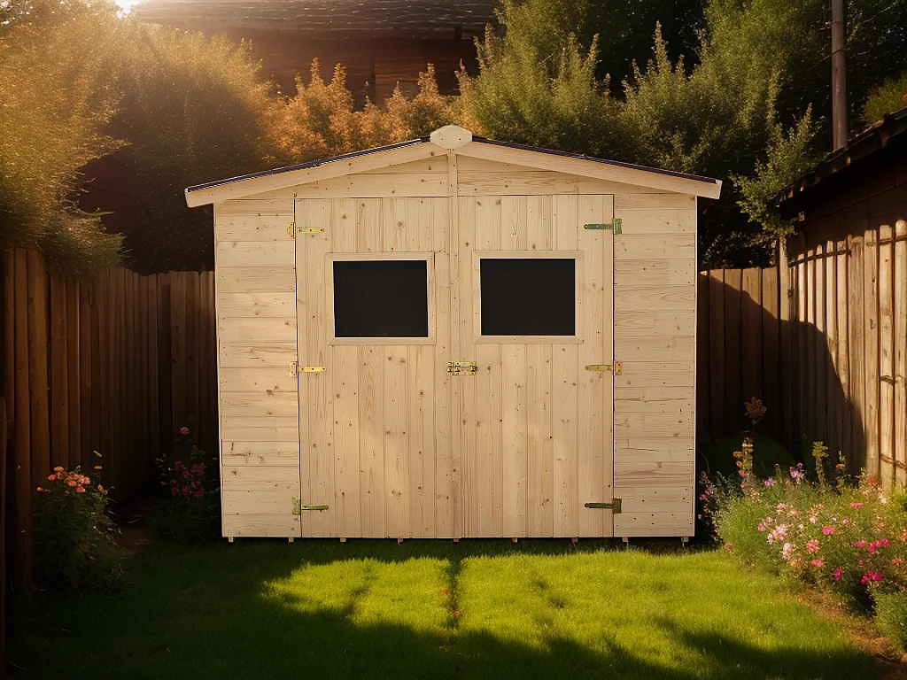 ABP10-Abri, Epicéa panneaux 16mm, 2.40 x 2.40m, 7.20m²