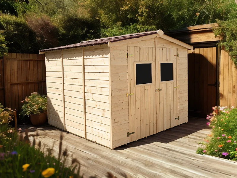 ABP10-Abri, Epicéa panneaux 16mm, 2.40 x 2.40m, 7.20m²