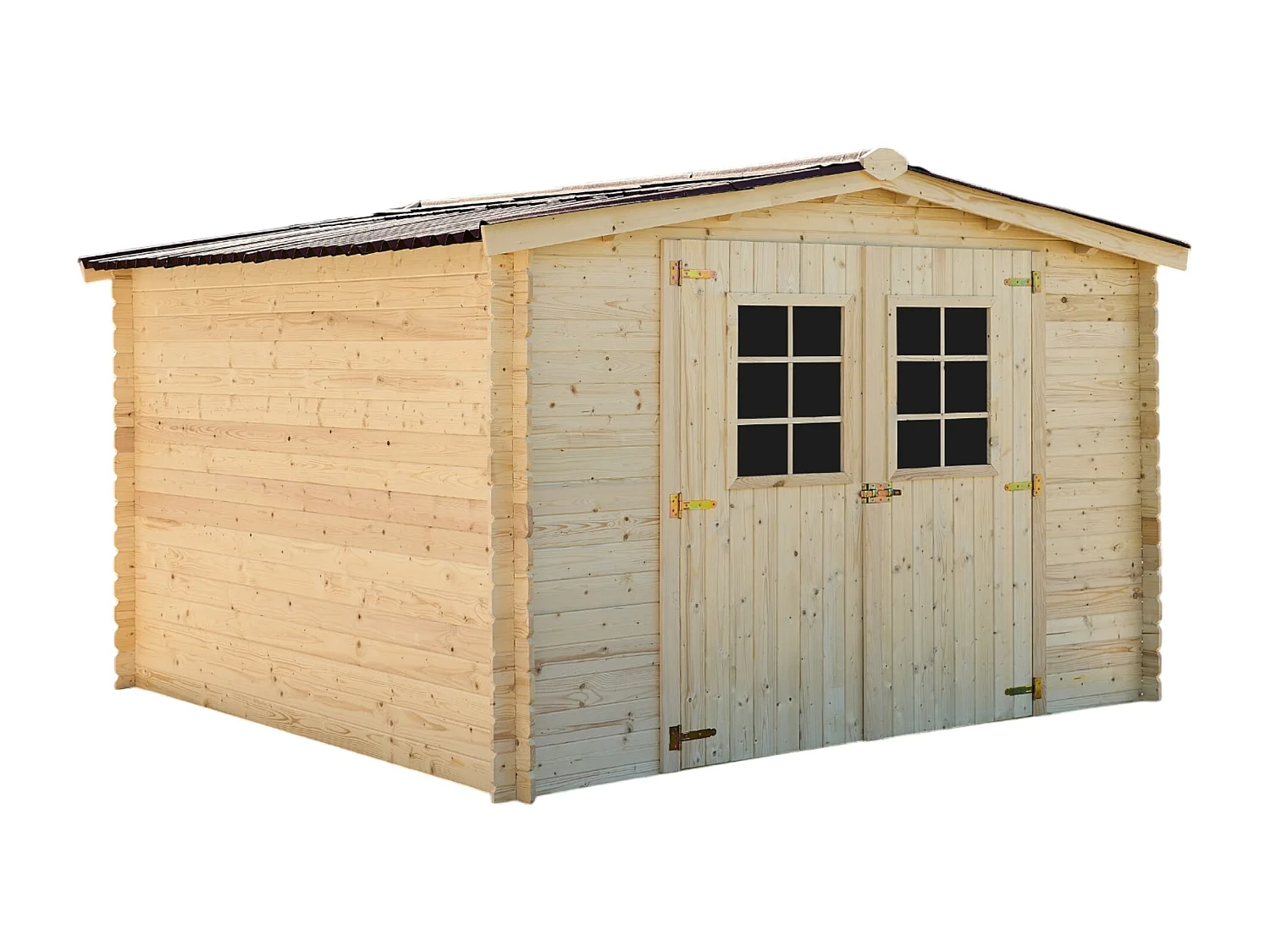 ABP14-Abri, Epicéa Madriers 20mm, 3.10 x 3.05m, 9.50m²