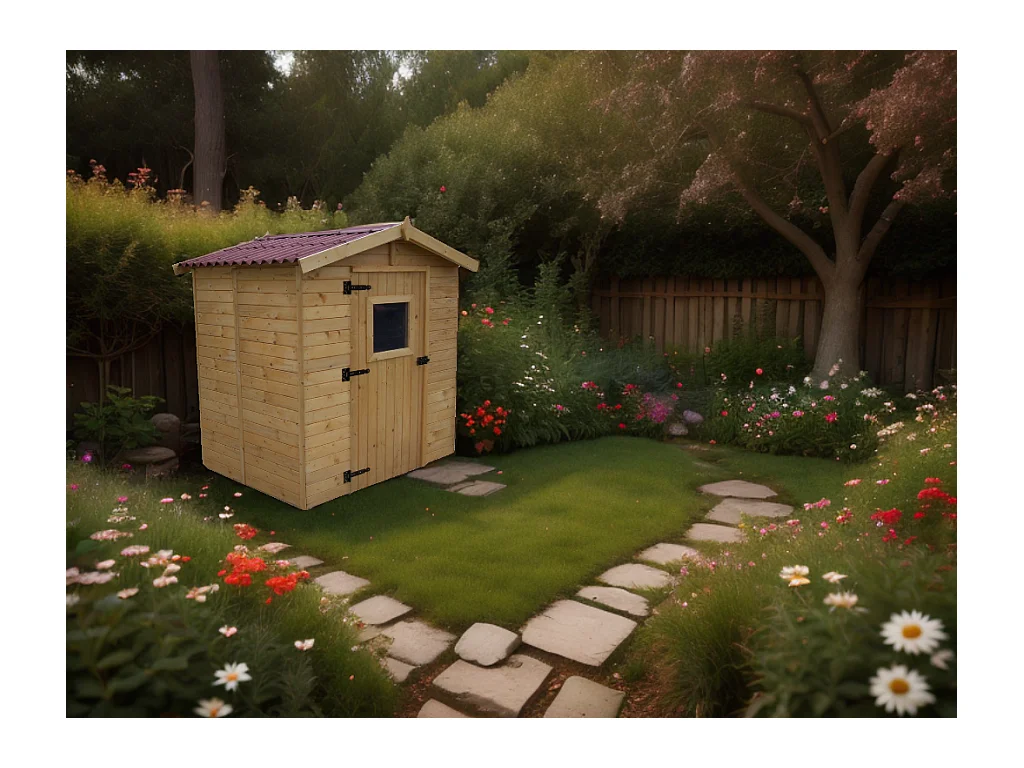 ABP6-Abri, Epicéa panneaux 16mm, 1.80 x 1.90m, 3.40m²