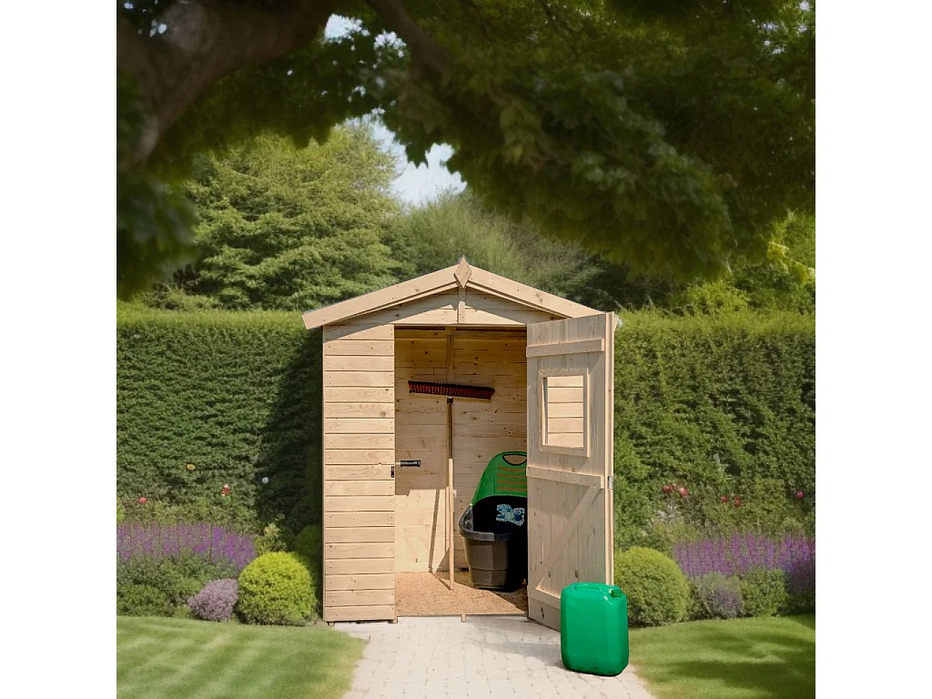 ABP6-Abri, Epicéa panneaux 16mm, 1.80 x 1.90m, 3.40m²