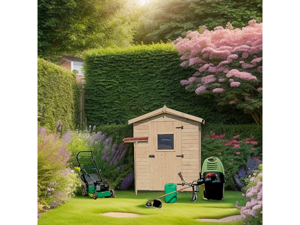 ABP6-Abri, Epicéa panneaux 16mm, 1.80 x 1.90m, 3.40m²